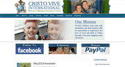 Desktop Screenshot of cristovive.net